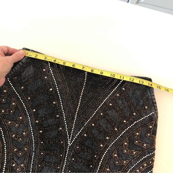 The Kooples Jeans Embellished Denim Mini Skirt Women’s Size Small, Koopl… - Picture 13 of 15
